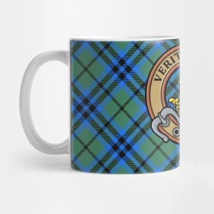 Clan Keith Crest over Tartan Mug